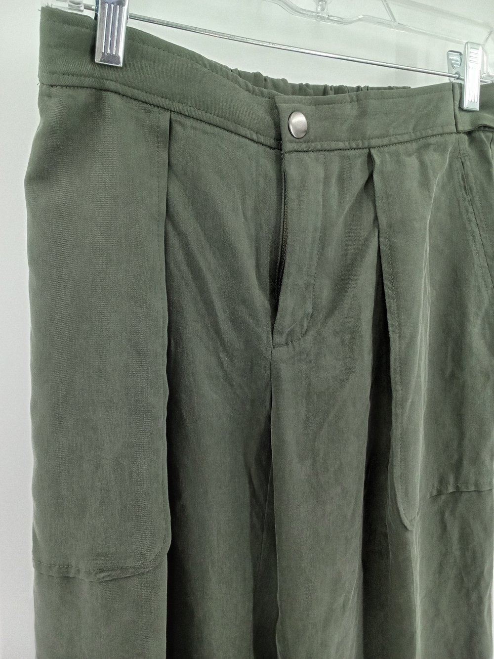 Banana Republic Olive Green Wide Leg Pants